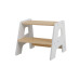 relaxdays Tritthocker Weiss/Hellbraun relaxdays Tritthocker Weiss/Hellbraun