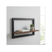 relaxdays Wandregal Schwarz/Braun relaxdays Wandregal Schwarz/Braun