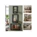 relaxdays Wandregal Schwarz/Braun relaxdays Wandregal Schwarz/Braun