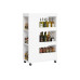 relaxdays Nischenordnungswagen 18 x 85 x 60 cm, Weiss relaxdays Nischenordnungswagen 18 x 85 x 60 cm, Weiss