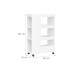 relaxdays Nischenordnungswagen 18 x 85 x 60 cm, Weiss relaxdays Nischenordnungswagen 18 x 85 x 60 cm, Weiss