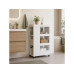 relaxdays Nischenordnungswagen 18 x 85 x 60 cm, Weiss relaxdays Nischenordnungswagen 18 x 85 x 60 cm, Weiss