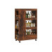 relaxdays Nischenordnungswagen 18 x 85 x 60 cm, Braun relaxdays Nischenordnungswagen 18 x 85 x 60 cm, Braun