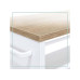 relaxdays Nischenordnungswagen 15 x 80 x 45 cm, Weiss/Braun relaxdays Nischenordnungswagen 15 x 80 x 45 cm, Weiss/Braun