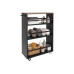 relaxdays Nischenordnungswagen 15 x 80 x 45 cm, Schwarz/Braun relaxdays Nischenordnungswagen 15 x 80 x 45 cm, Schwarz/Braun