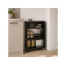 relaxdays Nischenordnungswagen 15 x 80 x 45 cm, Schwarz/Braun relaxdays Nischenordnungswagen 15 x 80 x 45 cm, Schwarz/Braun
