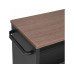 relaxdays Nischenordnungswagen 15 x 80 x 45 cm, Schwarz/Braun relaxdays Nischenordnungswagen 15 x 80 x 45 cm, Schwarz/Braun