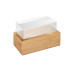 relaxdays Kosmetiktücherbox Beige, Holz relaxdays Kosmetiktücherbox Beige, Holz