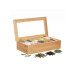 relaxdays Teebox Braun/Beige/Hellbraun relaxdays Teebox Braun/Beige/Hellbraun