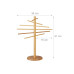 relaxdays Nudeltrockner Bambus 12 Arme Natur relaxdays Nudeltrockner Bambus 12 Arme Natur