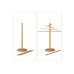 relaxdays Nudeltrockner Bambus 12 Arme Natur relaxdays Nudeltrockner Bambus 12 Arme Natur