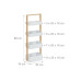 relaxdays Badregal 30 x 88 cm, Weiss/Braun relaxdays Badregal 30 x 88 cm, Weiss/Braun