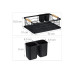 relaxdays Abtropfgestell Schwarz/Hellbraun relaxdays Abtropfgestell Schwarz/Hellbraun