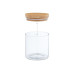relaxdays Vorratsgläser 0.5 l, Transparent/Hellbraun relaxdays Vorratsgläser 0.5 l, Transparent/Hellbraun