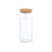 relaxdays Vorratsgläser 1 l, Transparent/Hellbeige/Hellbraun relaxdays Vorratsgläser 1 l, Transparent/Hellbeige/Hellbraun