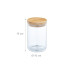 relaxdays Vorratsgläser 0.8 l, Transparent/Hellbraun relaxdays Vorratsgläser 0.8 l, Transparent/Hellbraun