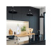 relaxdays Küchenregal Schwarz/Braun/Silber relaxdays Küchenregal Schwarz/Braun/Silber