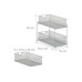 relaxdays Unterschrank-Organizer Weiss/Silber relaxdays Unterschrank-Organizer Weiss/Silber