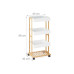 relaxdays Küchenwagen 40 x 88 cm, Weiss/Braun relaxdays Küchenwagen 40 x 88 cm, Weiss/Braun