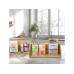 relaxdays Teebeutel-Box Transparent/Hellbraun relaxdays Teebeutel-Box Transparent/Hellbraun