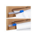 relaxdays Folienspender Transparent/Hellbraun