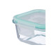 relaxdays Frischhaltedosen 0.32 l, Transparent/Weiss/Türkis relaxdays Frischhaltedosen 0.32 l, Transparent/Weiss/Türkis