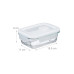 relaxdays Frischhaltedosen 0.37 l, Transparent/Weiss/Türkis relaxdays Frischhaltedosen 0.37 l, Transparent/Weiss/Türkis