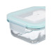 relaxdays Frischhaltedosen 0.37 l, Transparent/Weiss/Türkis relaxdays Frischhaltedosen 0.37 l, Transparent/Weiss/Türkis