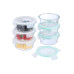 relaxdays Frischhaltedosen 0.4 l, Transparent/Weiss/Türkis relaxdays Frischhaltedosen 0.4 l, Transparent/Weiss/Türkis
