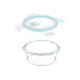 relaxdays Frischhaltedosen 0.4 l, Transparent/Weiss/Türkis relaxdays Frischhaltedosen 0.4 l, Transparent/Weiss/Türkis