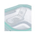 relaxdays Frischhaltedosen 0.52 l, Transparent/Weiss/Türkis relaxdays Frischhaltedosen 0.52 l, Transparent/Weiss/Türkis