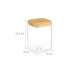 relaxdays Vorratsgläser 0.9 l, Transparent/Hellbraun relaxdays Vorratsgläser 0.9 l, Transparent/Hellbraun