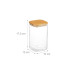 relaxdays Vorratsgläser 1.2 l, Transparent/Hellbraun relaxdays Vorratsgläser 1.2 l, Transparent/Hellbraun