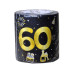 Trendcompany Toilettenpapier 60. Geburtstag, Schwarz, Gold, 10 cm x 25 m Trendcompany Toilettenpapier 60. Geburtstag, Schwarz, Gold, 10 cm x 25 m