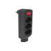 Schönenberger Abzweigstecker 4xT13 mit Schalter 4 Schönenberger Abzweigstecker 4xT13 mit Schalter 4