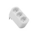 Schönenberger Abzweigstecker drehbar 3xT13 weiss 270° drehbar (offen) Schönenberger Abzweigstecker drehbar 3xT13 weiss 270° drehbar (offen)