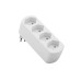 Schönenberger Abzweigstecker MOVE 4xT13 weiss 270° drehbar (offen) Schönenberger Abzweigstecker MOVE 4xT13 weiss 270° drehbar (offen)
