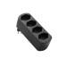 Schönenberger Abzweigstecker MOVE 4xT13 schwarz 270° drehbar (offen) Schönenberger Abzweigstecker MOVE 4xT13 schwarz 270° drehbar (offen)