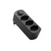 Schönenberger Abzweigstecker MOVE 3xT13 schwarz 270° drehbar mit Schalter Schönenberger Abzweigstecker MOVE 3xT13 schwarz 270° drehbar mit Schalter