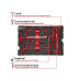 Einhell Einleger E-Case T-Griff, 9-teilig, Chrom-Vanadium-Stahl