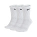 NIKE Crew Socks 3 Pack 38-42, white/black
