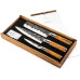 Forged 3tlg Olive Messerset Beige Forged 3tlg Olive Messerset Beige