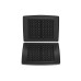 FRITEL Backplatten Waffeln 4 x 7 Aluminium-Druckguss Schwarz