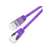 SLIM KAT6A 10 Gigabit Lightpatchkabel rund,U/FTP, Ø 3.8 mm,violet