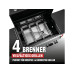 Landmann Gasgrill Black 4.0 125 cm, Stahl emalliert, Rost Edelstahl Landmann Gasgrill Black 4.0 125 cm, Stahl emalliert, Rost Edelstahl