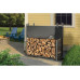 SHELTERLOGIC Kaminholzregal Stahl Schwarz mit Abdeckung 120 cm SHELTERLOGIC Kaminholzregal Stahl Schwarz mit Abdeckung 120 cm