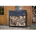 SHELTERLOGIC Kaminholzregal Stahl Schwarz mit Abdeckung 120 cm SHELTERLOGIC Kaminholzregal Stahl Schwarz mit Abdeckung 120 cm
