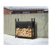 SHELTERLOGIC Kaminholzregal Stahl Schwarz mit Abdeckung 120 cm SHELTERLOGIC Kaminholzregal Stahl Schwarz mit Abdeckung 120 cm