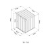 WESTMANN Mülltonnenbox 1x 240 L Grau/Anthrazit WESTMANN Mülltonnenbox 1x 240 L Grau/Anthrazit