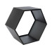 WESTMANN Kaminholzregal Biene Stahl Schwarz Wabenform WESTMANN Kaminholzregal Biene Stahl Schwarz Wabenform